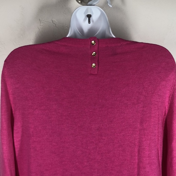 Talbots pink lambswool blend sweater size medium - Picture 7 of 11